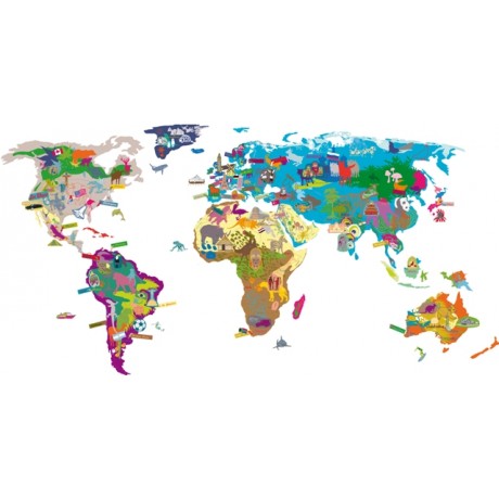 Wall Sticker - world map Wall Sticker - world map